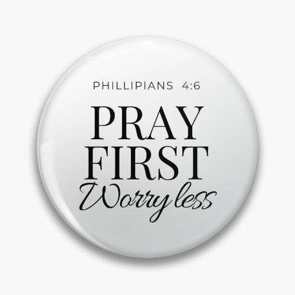 Item preview, Pray First Worry Less | Christian Faith Gift | Philippians 4:6 Inspired Design designed and sold by kindred Inks.