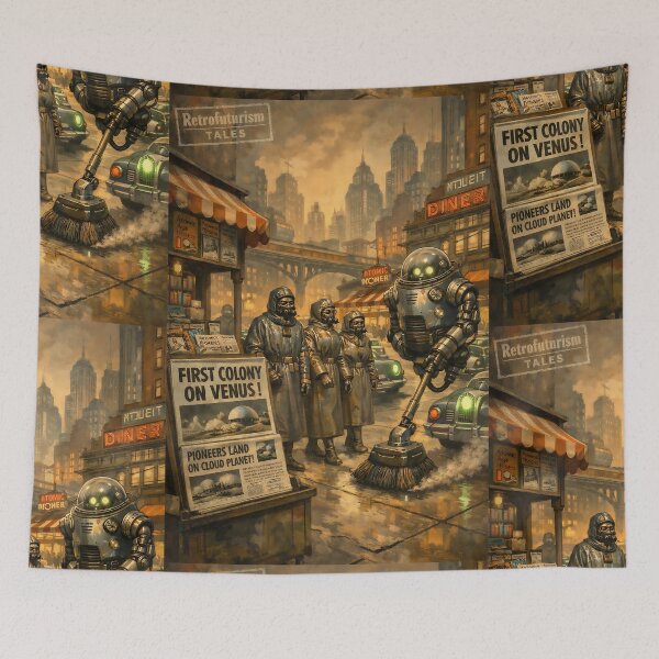 Item preview, The Atomic Streetscape - Atompunk designed and sold by bapupa.