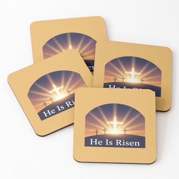 Item preview, He Is Risen Glowing Cross Sunrise designed and sold by PrintBreeze.
