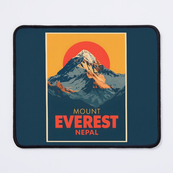 Item preview, A Pop Art Travel Print of Mount Everest - Nepal designed and sold by StudioRedKoala.