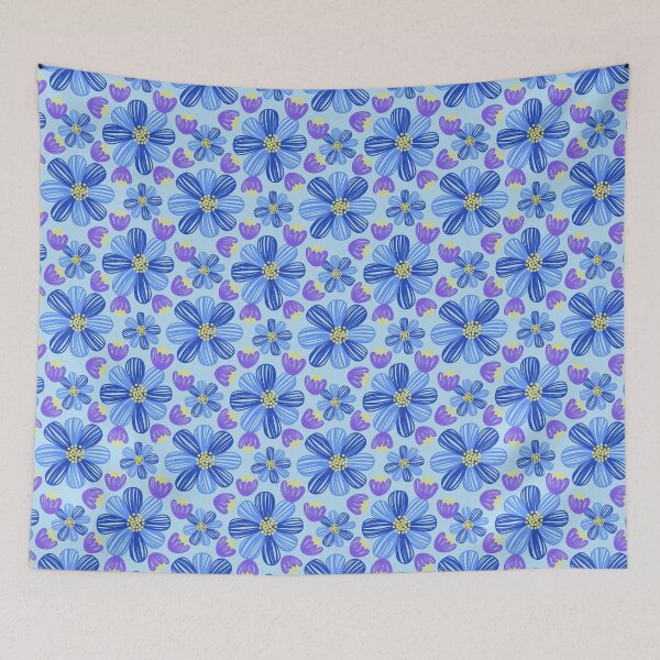 Item preview, 3633B - hepatica / violet blossoms pattern designed and sold by RouCouCou.