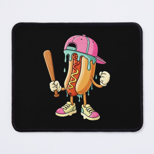 Item preview, Drippy Hot Dog Baseball Cartoon Funny Food Character designed and sold by miaa-artistshop.