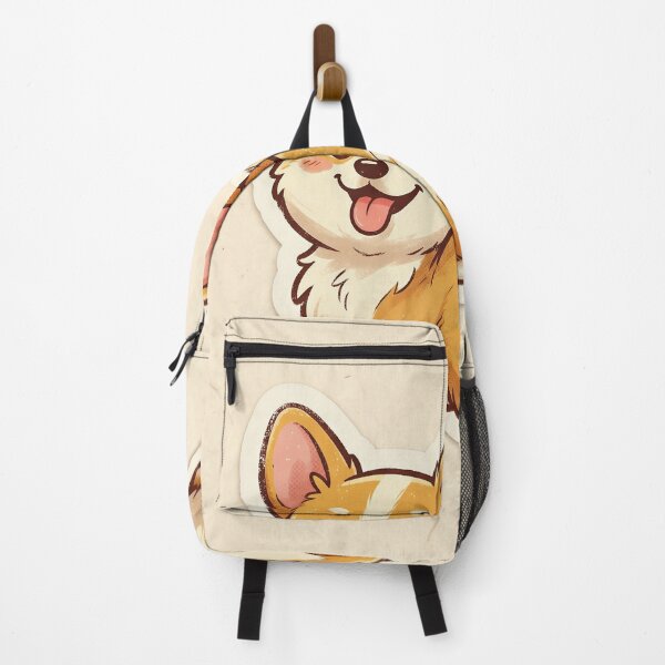 Item preview, Cute Corgi Puppy Cartoon – Adorable Smiling Dog Illustration designed and sold by Furfolkz.