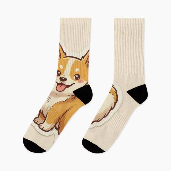 Item preview, Cute Corgi Puppy Cartoon – Adorable Smiling Dog Illustration designed and sold by Furfolkz.