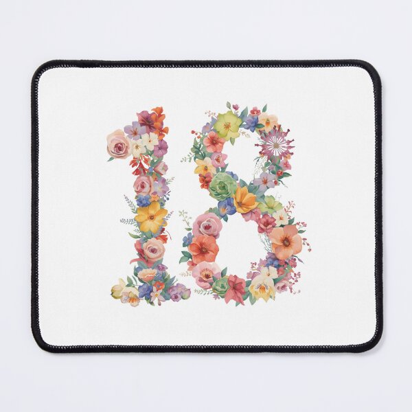 Item preview, 18th birthday flowers watercolor designed and sold by uunaa.