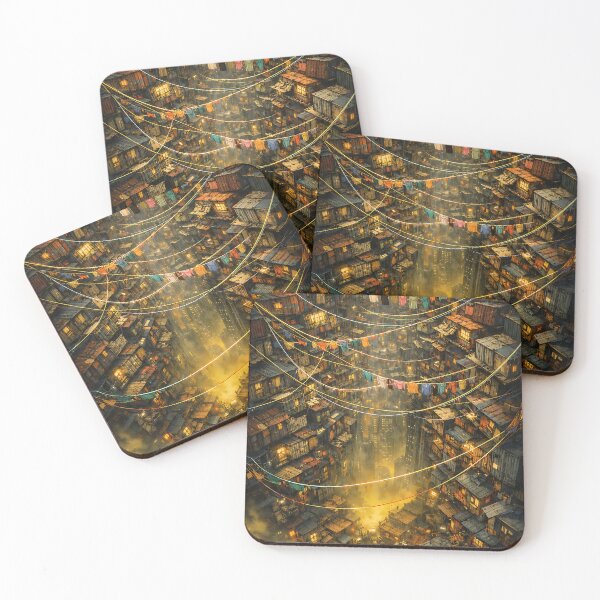 Item preview, The Circuit-Board Slums - Cyber-Dystopian designed and sold by bapupa.