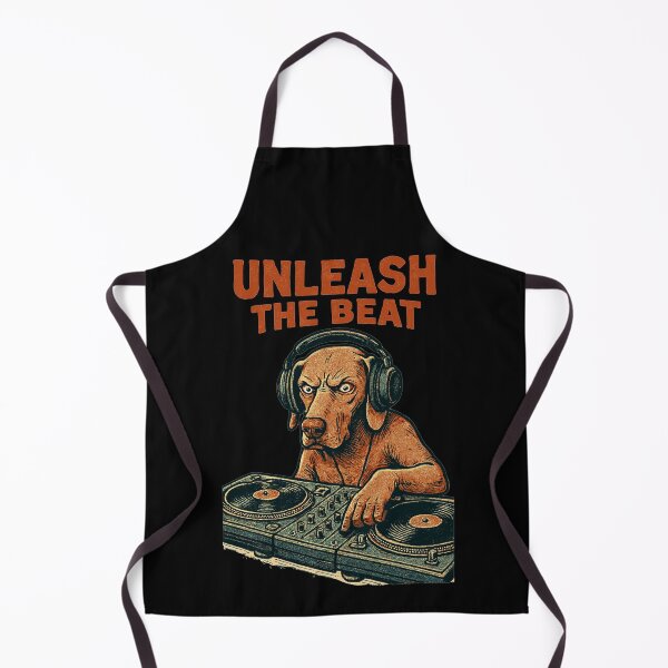 Item preview, Weimaraner DJ: Unleash the Beat – Retro Design designed and sold by Pineapple-Tree.