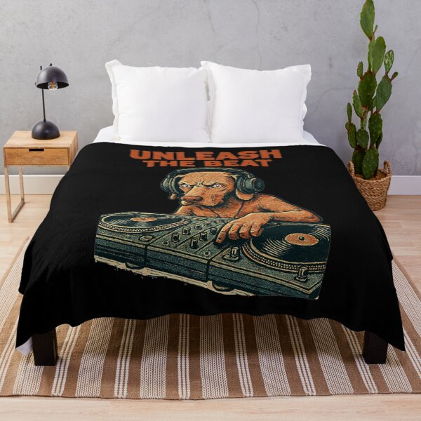 Item preview, Weimaraner DJ: Unleash the Beat – Retro Design designed and sold by Pineapple-Tree.