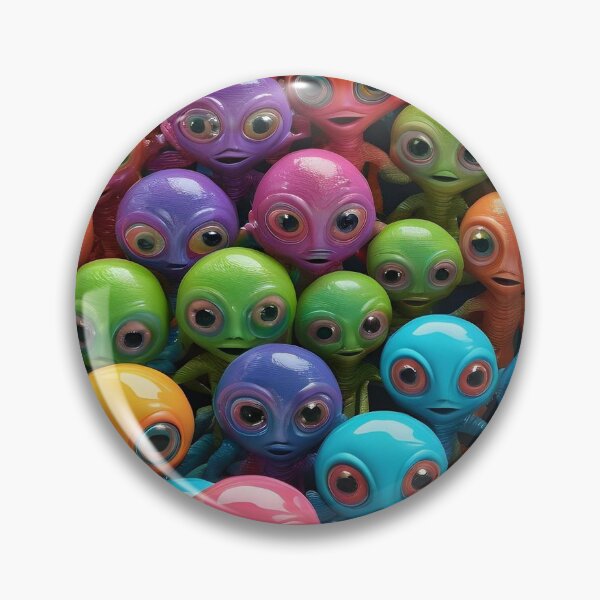 Item preview, A Multitude of Neon Extra-Terrestrials designed and sold by GrimNest.