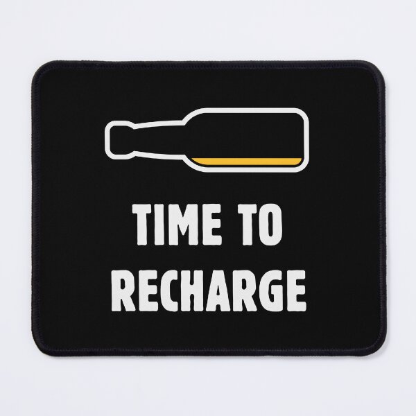 Item preview, Time To Recharge (Beer Drinker / Ale / Lager / Alcohol / NEG 2C) designed and sold by MrFaulbaum.