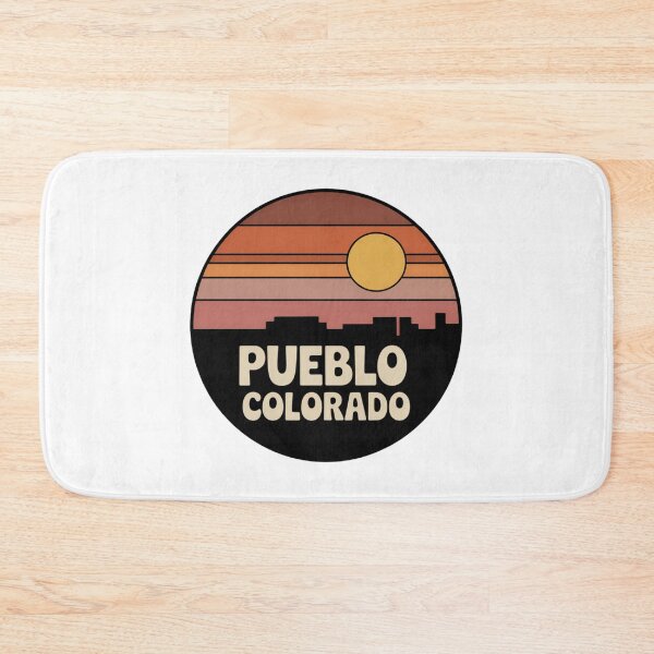 Item preview, Pueblo Colorado: Brown Desert Mesa Sunset Badge designed and sold by CircinusStore.