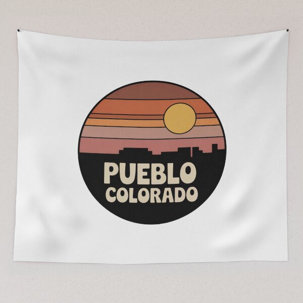 Item preview, Pueblo Colorado: Brown Desert Mesa Sunset Badge designed and sold by CircinusStore.