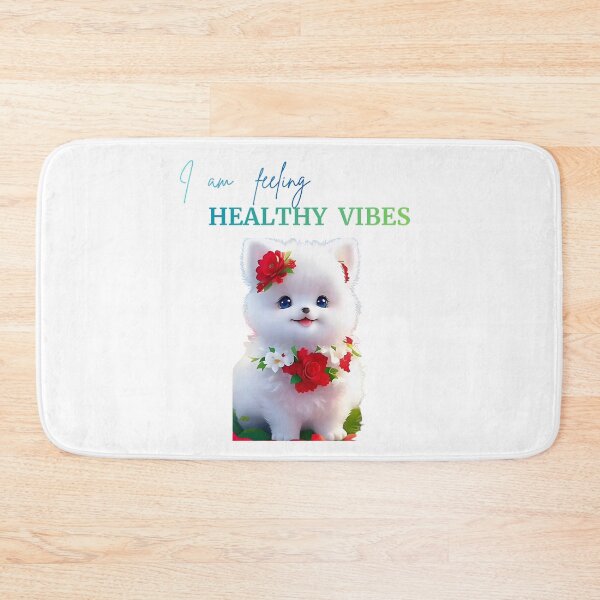 Item preview, I  AM  FEELING  HEALTHY  VIBES  QUOTED  CUTE  PRODUCTS  TO  ATTRACT  GOOD  HEALTH designed and sold by Brewgoodness.