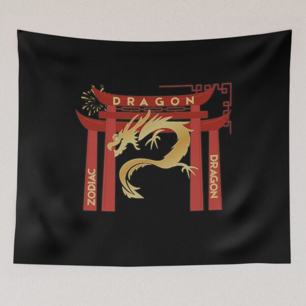 Item preview, ✨ Japanese Torii Gate Aesthetic Gold Dragon designed and sold by Marie***2905.