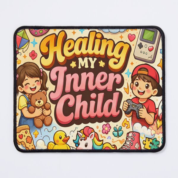 Item preview, Healing My Inner Child Cute Retro Aesthetic Mental Health Self Care Design designed and sold by MetroInk Co .