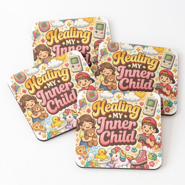 Item preview, Healing My Inner Child Cute Retro Aesthetic Mental Health Self Care Design designed and sold by MetroInk Co .