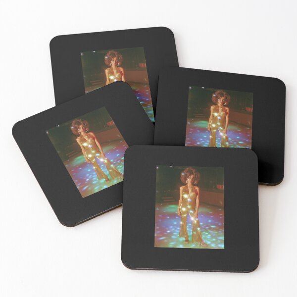 Item preview, Beautiful stylised portrait of a 70's Disco queen dancer girl pinup girl posing designed and sold by Vintage Designs +.