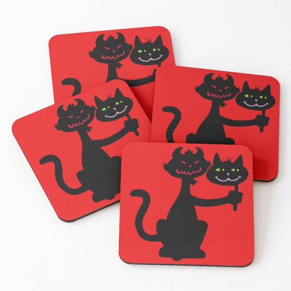 Item preview, Black cat and demon designed and sold by Lagueny.