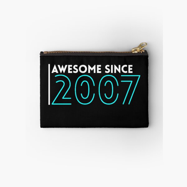 Item preview, Awesome Since 2007 birthday gift idea, born in 2007 original design, limited edition retro birthday gift designed and sold by AstronautMerch.