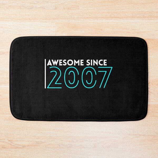 Item preview, Awesome Since 2007 birthday gift idea, born in 2007 original design, limited edition retro birthday gift designed and sold by AstronautMerch.