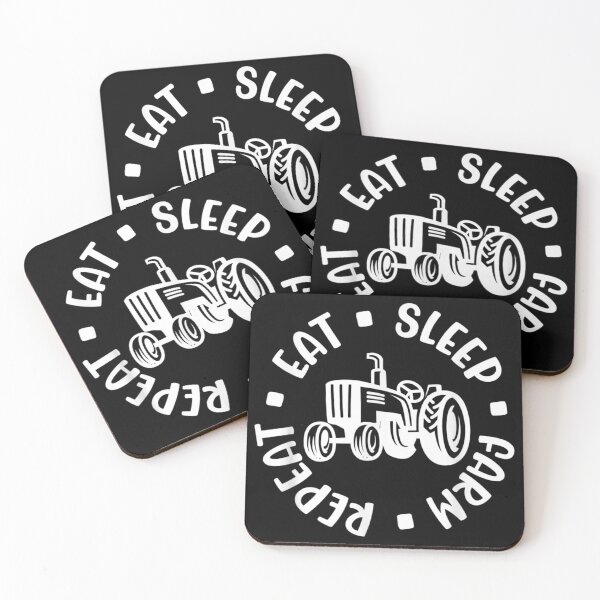 Item preview, Eat Sleep Farm Repeat Farming Cute Funny designed and sold by Rognvar.