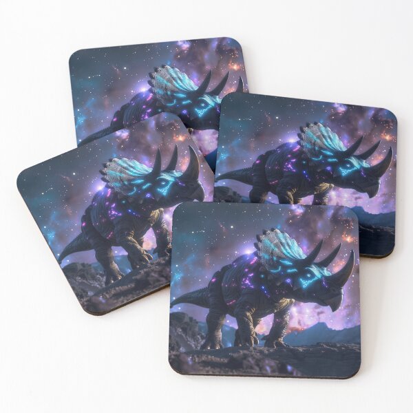 Item preview, Cosmic Triceratops Nebula Art designed and sold by QuantumDrift.