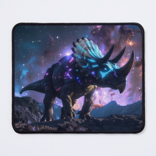 Item preview, Cosmic Triceratops Nebula Art designed and sold by QuantumDrift.