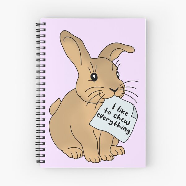 Item preview, I Like to Chew Everything Bunny Pet Rabbit designed and sold by FandomizedRose.