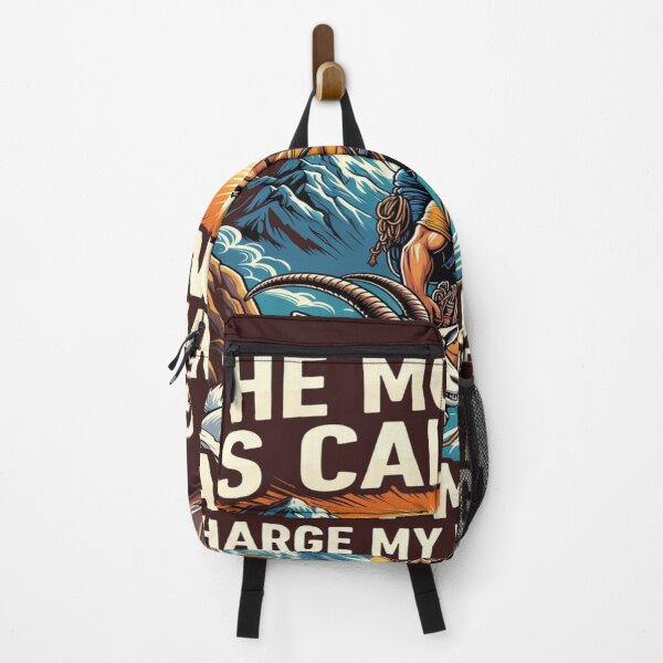 Item preview, Funny Hiking Shirt – “The Mountain Is Calling and I Must Go… Charge My Phone After!” – Outdoor Adventure Humor Tee, Camping & Trekking Shirt designed and sold by Sushikidsntoddlers.