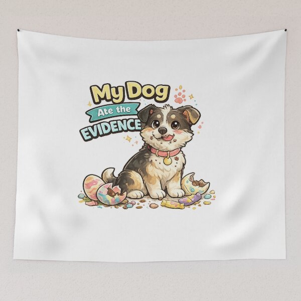 Item preview, My Dog Ate the Evidence Funny Easter Dog Design designed and sold by StyleLap.