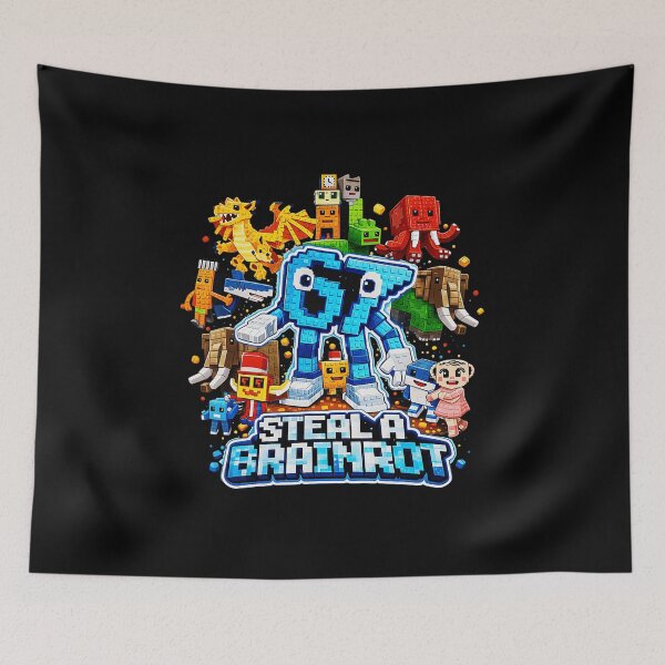 Item preview, Steal a Brainrot 67 Funny Pixel Meme Characters designed and sold by gladysenglish.