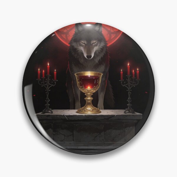Item preview, Wolf Presides at Dark Sacred Communion Altar designed and sold by GeoWhimsy Studio.