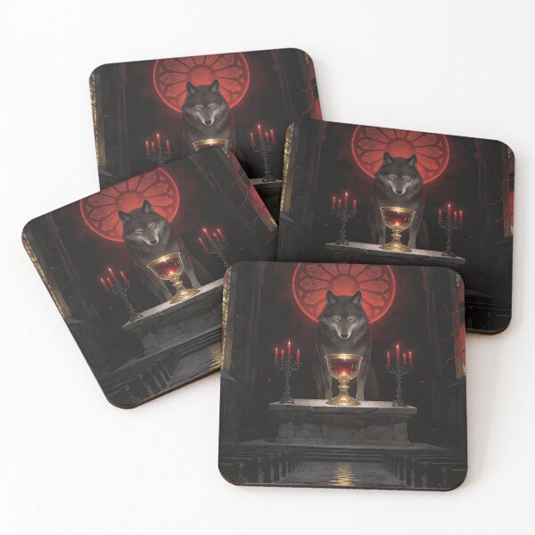 Item preview, Wolf Presides at Dark Sacred Communion Altar designed and sold by GeoWhimsy Studio.