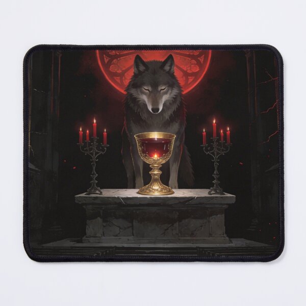 Item preview, Wolf Presides at Dark Sacred Communion Altar designed and sold by GeoWhimsy Studio.