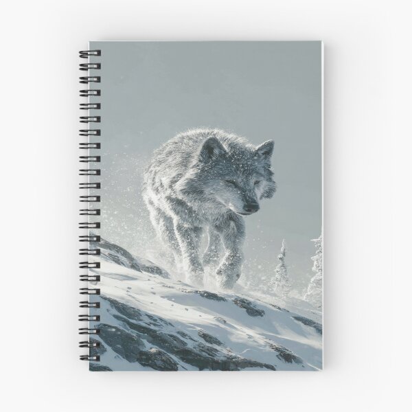Item preview, Majestic Wolf Winter Snow Wilderness Wildlife designed and sold by NicolasGlowArt.