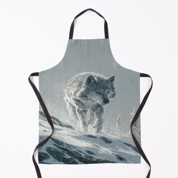 Item preview, Majestic Wolf Winter Snow Wilderness Wildlife designed and sold by NicolasGlowArt.