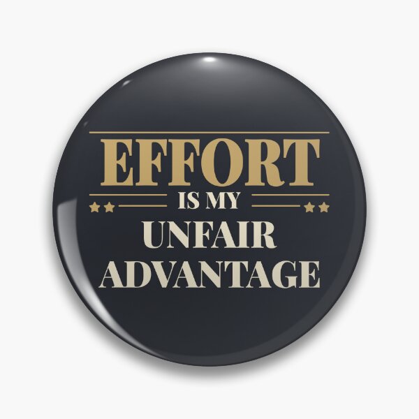 Item preview, Effort is my unfair advantage - Light typography designed and sold by Revextyr.