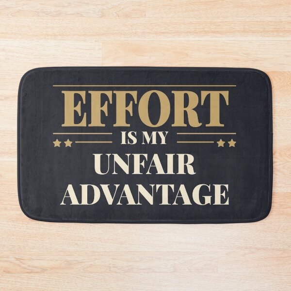 Item preview, Effort is my unfair advantage - Light typography designed and sold by Revextyr.