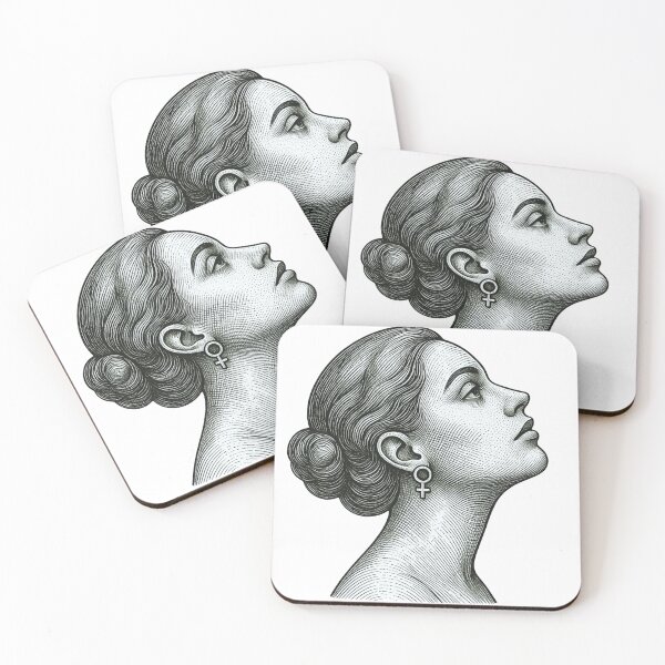 Item preview, Vintage Engraving Feminist Portrait - The Future is Female designed and sold by Mahmut Oğuzhan Güney.