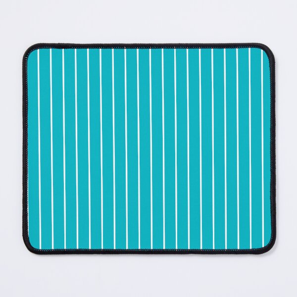 Item preview, Cyan And White Pinstripe Pattern designed and sold by pattern-archive.