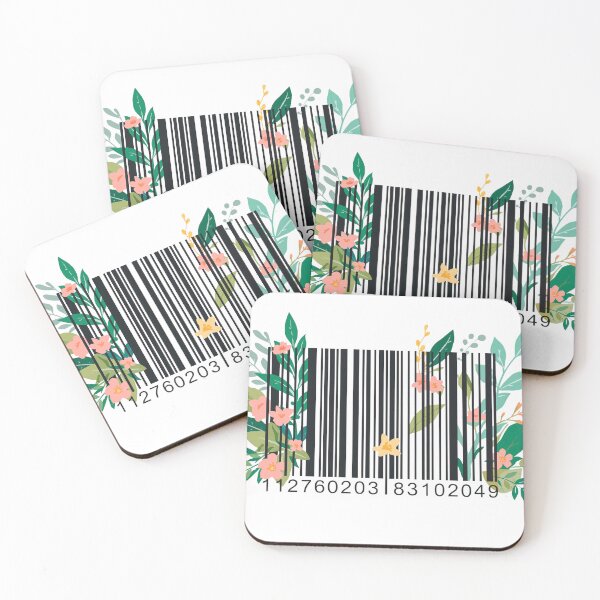 Item preview, Barcode with flowers designed and sold by TanyaLovus.