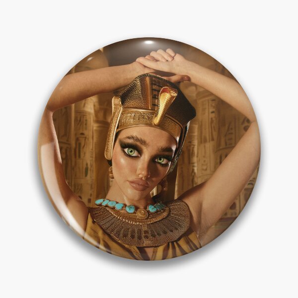 Item preview, Beautiful stylised portrait of a Egyptian queen Cleopatra pinup girl posing designed and sold by Vintage Designs +.