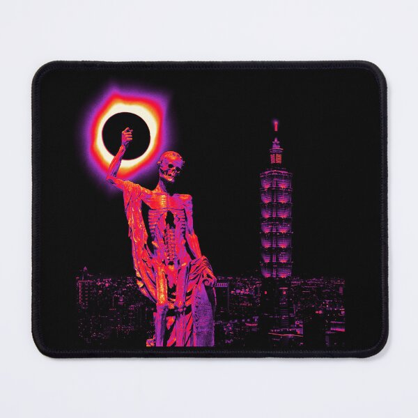 Item preview, Digital Collage - Skeleton Under Neon Eclipse designed and sold by R-A Designs.