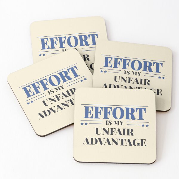 Item preview, Effort is my unfair advantage - Dark typography designed and sold by Revextyr.