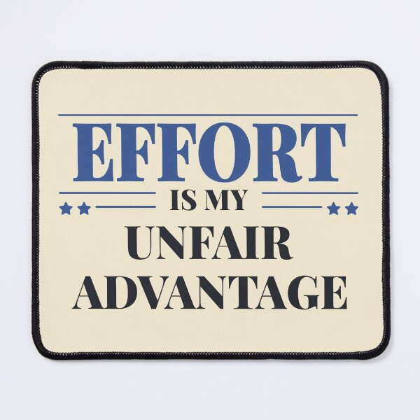Item preview, Effort is my unfair advantage - Dark typography designed and sold by Revextyr.