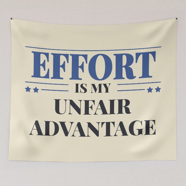 Item preview, Effort is my unfair advantage - Dark typography designed and sold by Revextyr.