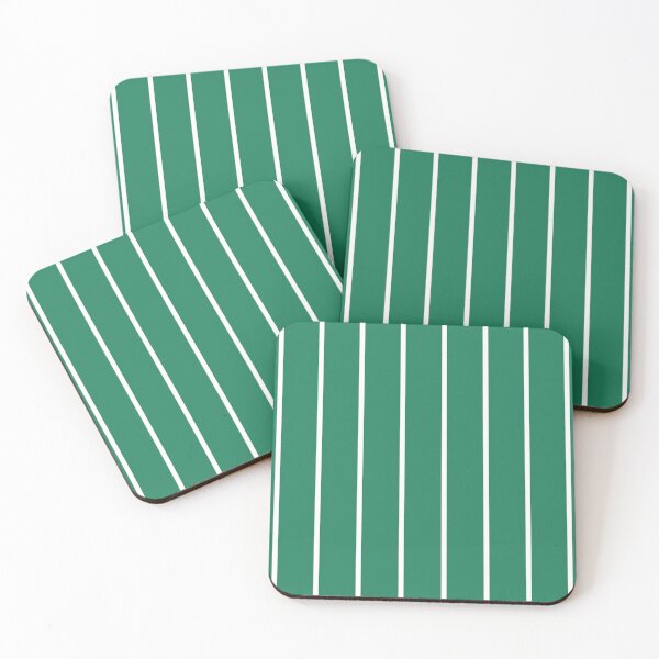 Item preview, Green And White Pinstripe Pattern designed and sold by pattern-archive.