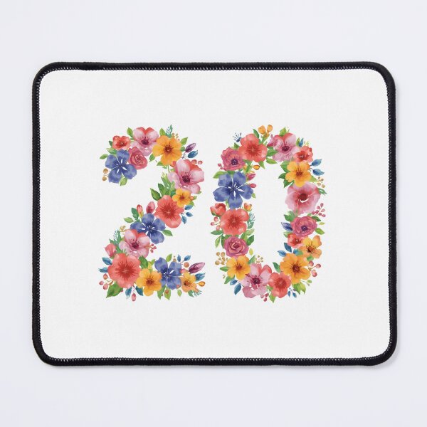 Item preview, 20th birthday flowers  watercolor. designed and sold by uunaa.