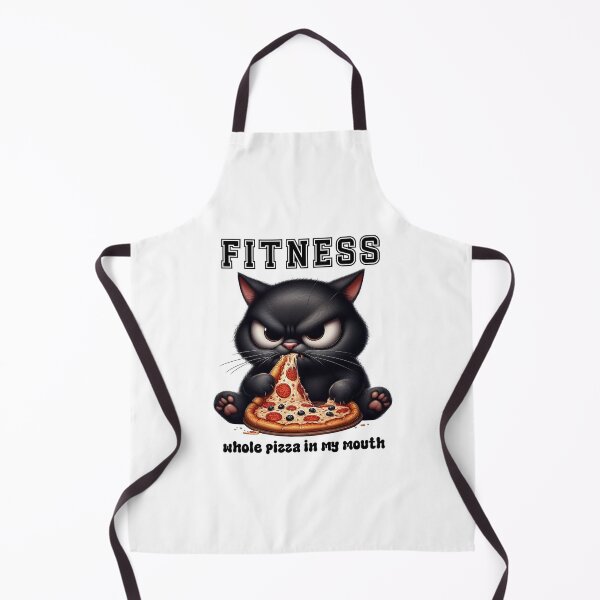 Item preview, Grouchy Black Cat Pizza Meme designed and sold by MoodCatClubCo.