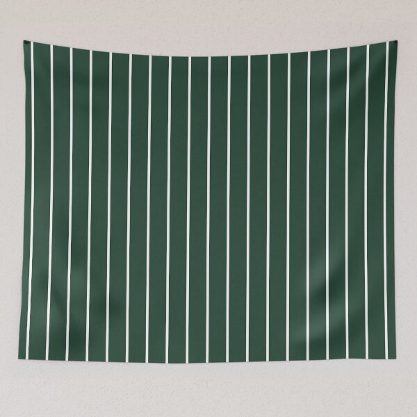 Item preview, Forest Green And White Pinstripe Pattern designed and sold by pattern-archive.